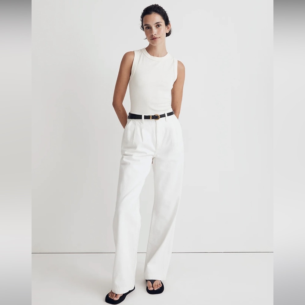 NWT Madewell Crewneck Thong Bodysuit in Sleekhold
